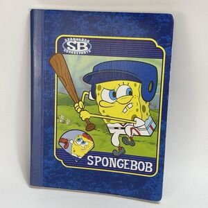 VTG 2004 SpongeBob SquarePants Baseball Nickelodeon Notebook 100 Pages
